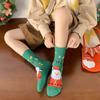 3Pairs/lot 1-12Years Christmas Kids Girls Boys Sock Cartoon Cotton New Year Children's Socks For Girls Spring Autumn