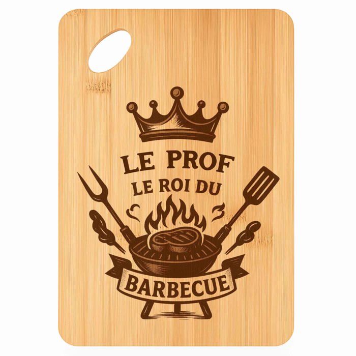 Planche à découper / Plateau apéro - PLANETEE - Rectangulaire - Bambou naturel - 30x20x1 cm - Bords arrondis