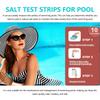 10Pcs Saltwater Detection Strips 30 seconds Pool Water Water Quality Test Kit For Water Hot Tub Spa And Swimming Pool