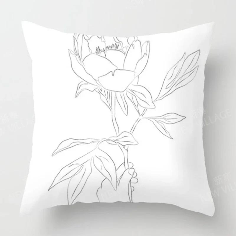 Nordic Modern Abstract Geometric Pillowcase Sofa Cushion Cover Home Decor 45x45cm 45*45 50x50 60x60cm 40x40 35x35 Boho