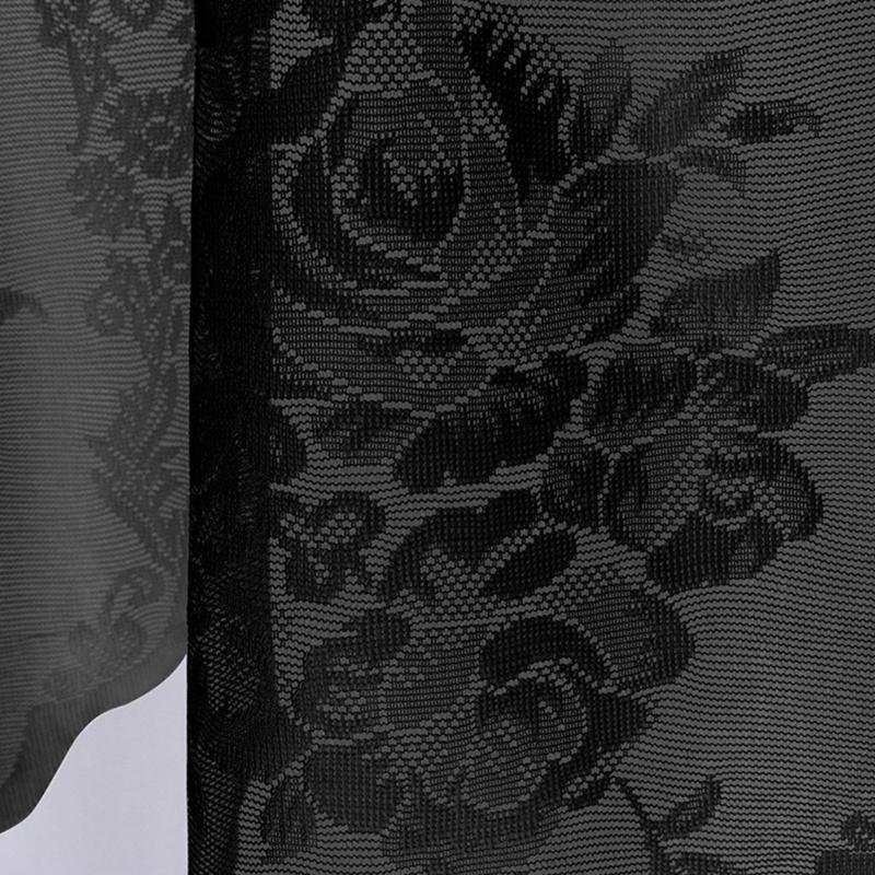 Полиэстеровая Кружевная Штора Элегантное Кружевное Плетение с Кисточками Дизайн Штор для Любого Пространства Декор Короткая Штора