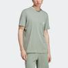 Adidas Originals Essentials+ Made With Hemp Tee With Solid Color Logo Men Tops Silver-Gray-Green HR2955