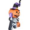 6FT Halloween Inflatable Pumpkin Skull Body Outdoor Decorations Blow Up Yard Pumpkin for Garden Lawn Party Decor