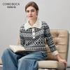 Женский кашемировый свитер Kemongboka с узором Fair Isle