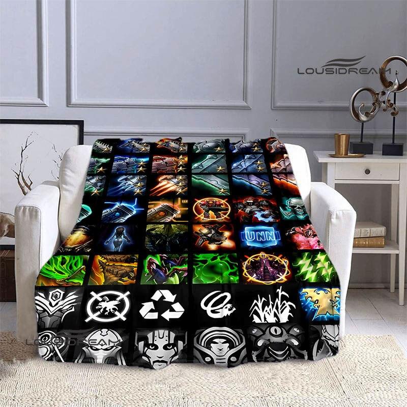 StarCraft Logo Printed Blanket Children Warm Beautiful Blanket Flannel Soft and Comfortable Blanket Home Travel Birthday Gift