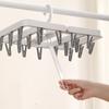 Windproof Collapsible Clothes Drying Rack Plastic Hanging Drying Rack Sock Drying Clip  Travel