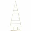 VidaXL Arbre de Noël en métal Doré 150 cm Acier peint par poudre, Arbre de Noël moderne pour salon, déco en acier 42019166