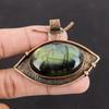 Labradorite Copper Pendant Handmade Pendants Oxidized Jewelry Labradorite Natural Gemstone Pendant Antique Copper Jewelry Designer Pendants