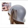 Reusable Hairdressing Silicone Highlighting Cap Dyeing with Crochet Hair Oiling Cap