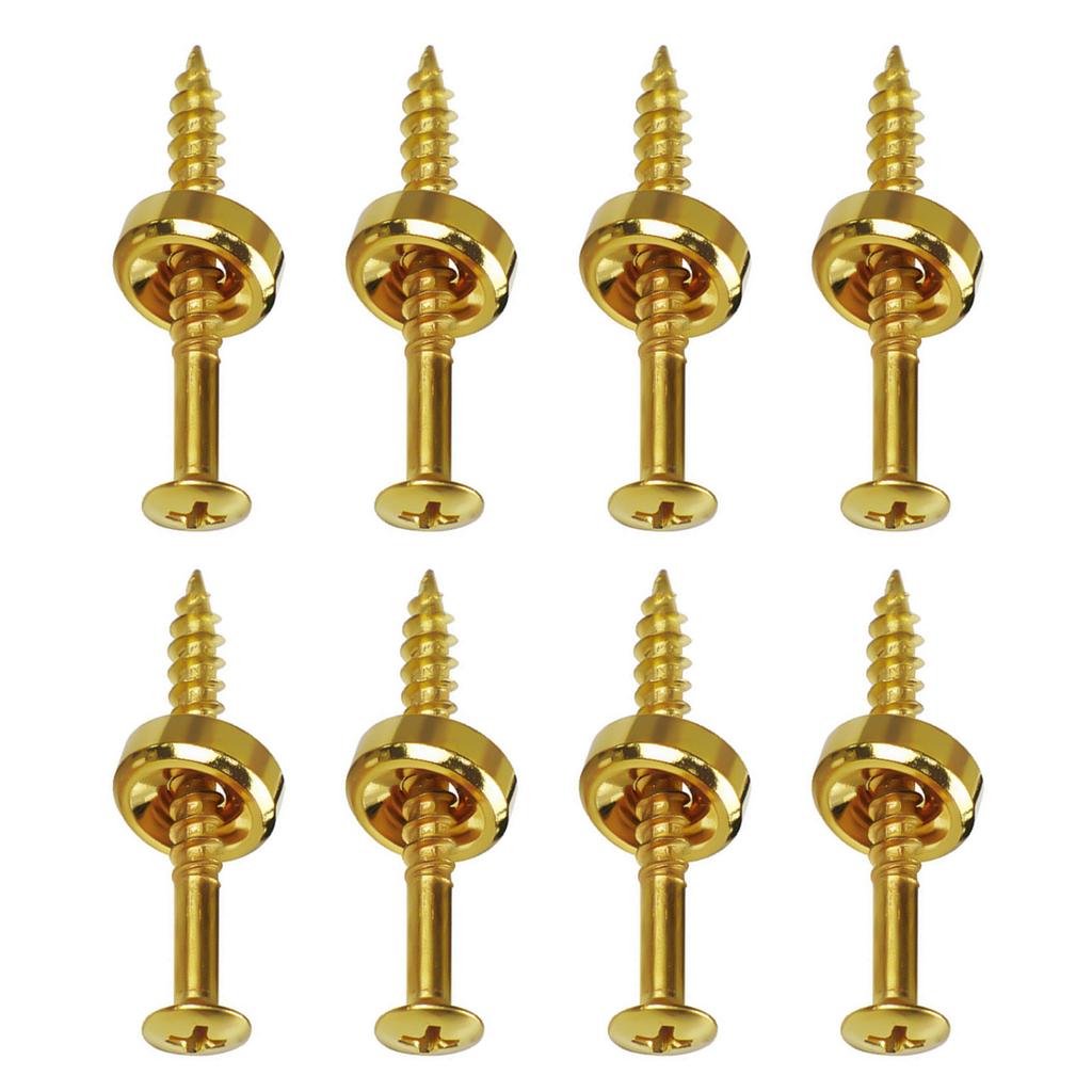 Втулки грифа гитары, наконечники и болты для электрогитары или бас-гитары, набор из 8 шт. с крепежными винтами, часть гитары