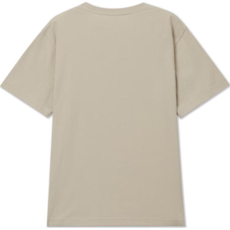 Levis Plain Minimalist Round Neck Pullover Short Sleeve T-Shirt Men Tops Khaki 001AN-0002