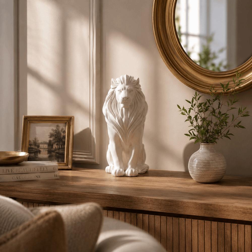 3D Printed Desktop Ornaments Crafts Home Decor Sculpture Lion Figurine Bookshelf