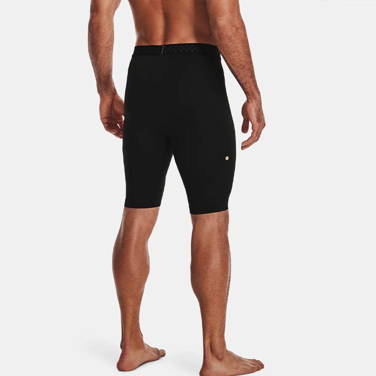 Under Armour Rush Logo Print Tight Casual Shorts Men Shorts Black 1361138-001