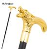 Трость для ходьбы с золотой головой волка, модная декоративная трость для джентльмена, элегантная трость для косплея, набалдашник 92 см