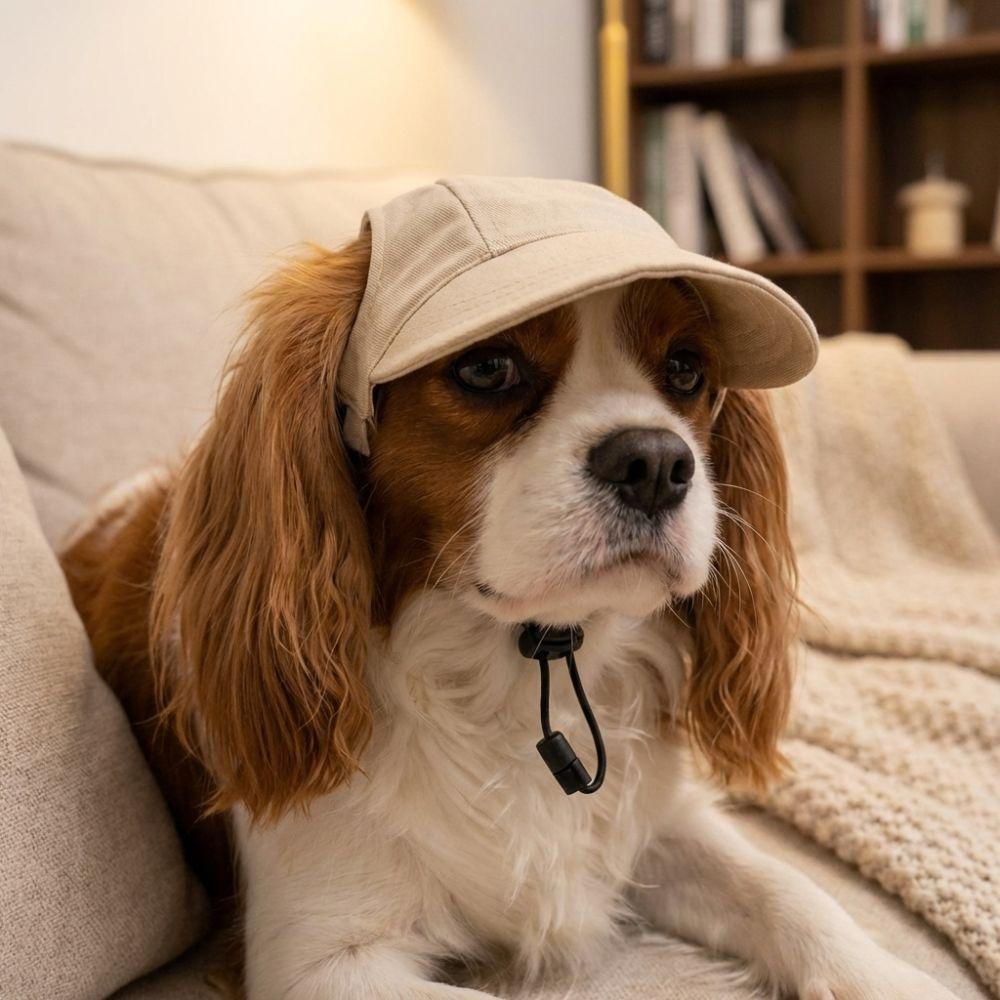 with Ear Holes Dog Baseball Cap Sun Protection Dog Sunscreen Hat Dog Sun Hat Outdoor Sports