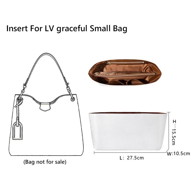 EverToner Large Capacity Waterproof Inner Bag for L graceful Bag DuPont Paper Cosmetic Pouch Storage Organize Liner Bag