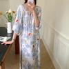 Женские ночные рубашки из хлопка и шелка, летнее платье, свободная ночная рубашка, пижамы больших размеров, удобная домашняя одежда