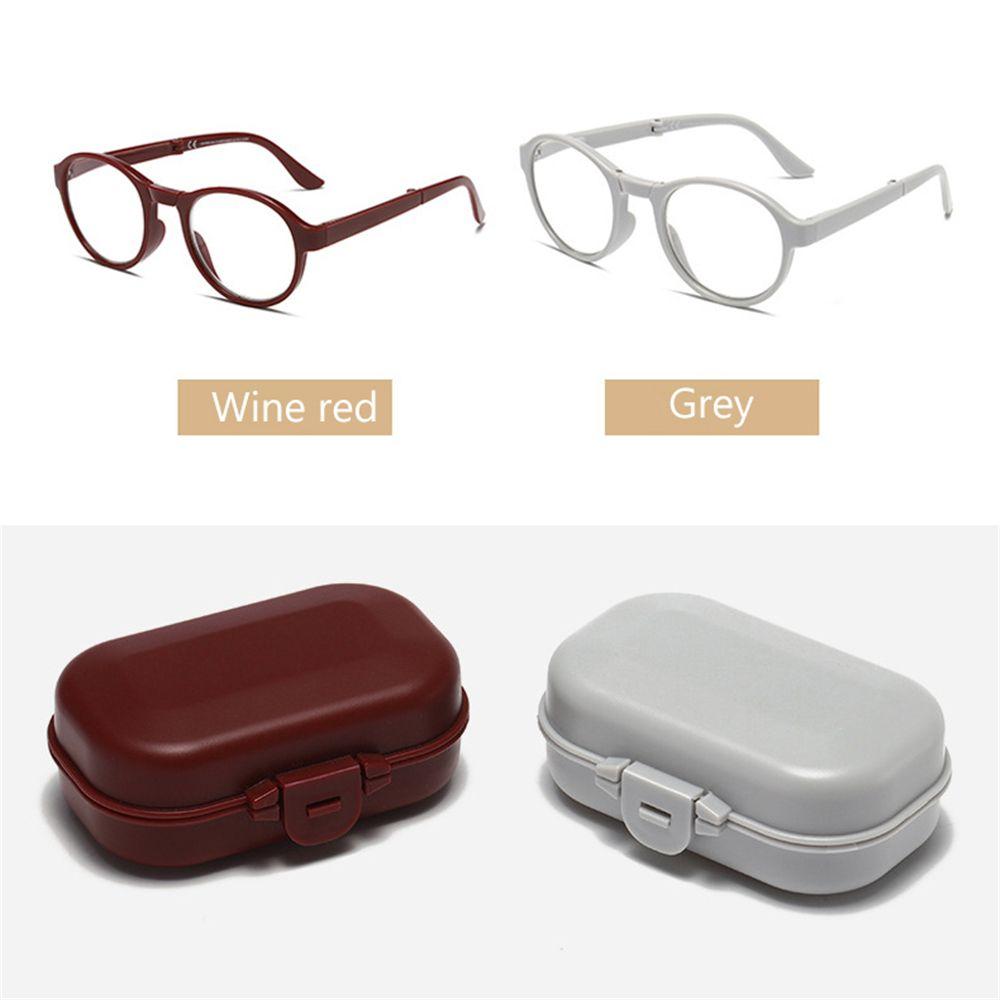 1.0x ~ 4.0x Eyewear Lightweight with Glasses Case Presbyopic Glasses Reading Glasses Folding