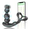 APP Remote Control Male Prostate Massager Vibrator 360°Rotate Toy Vibrator Ring Plugs Masturbator Anal Butt Sex Plug Wearable