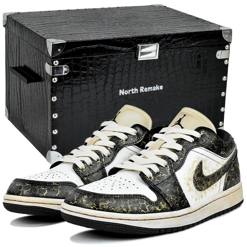 Jordan Air Jordan 1 Abrasion Resistant Low top Vintage Basketball Shoes Women's DC0774-101(Team96-S-BOX)