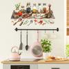 Wall Stickers Kitchenware Utensil Shelf Wall Stickers, Sacinora Spice Jar Colorful Kitchen