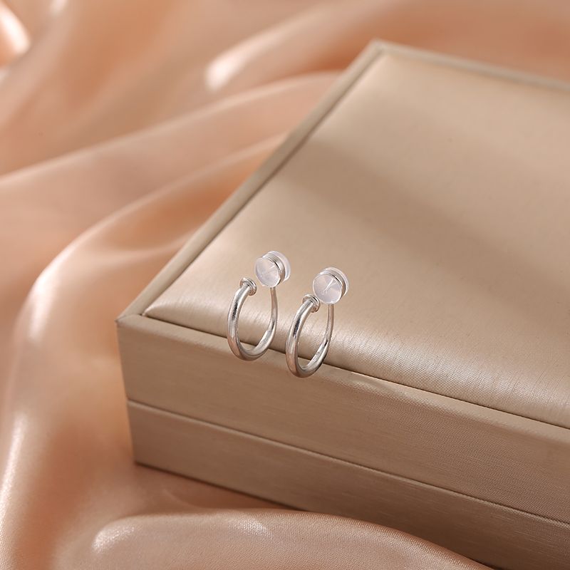 Имитация ретро металлическое кольцо силиконовый зажим для ушей без пирсинга модные роскошные женские