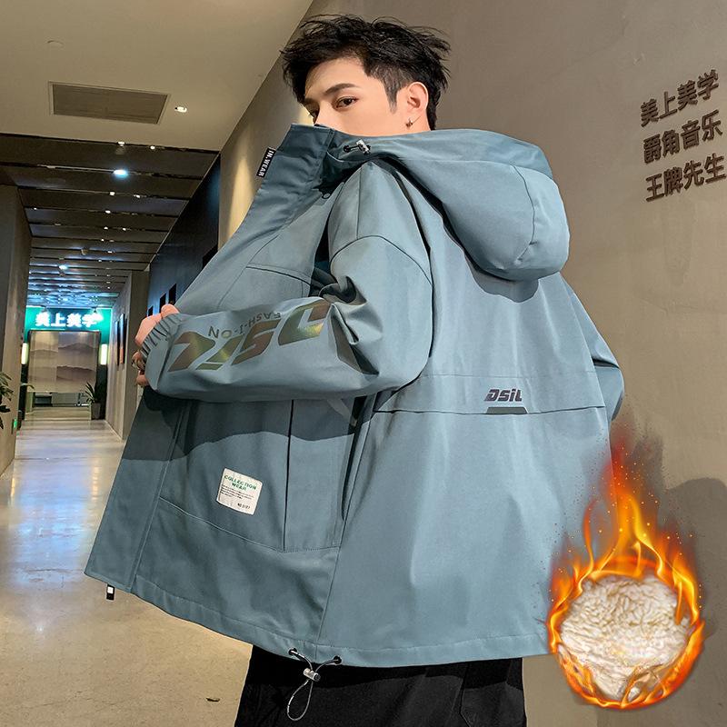 Куртка Мужская куртка Весна Осень Зима Новый стиль Плюшевая мужская одежда Красивые куртки Мальчики Повседневные топы