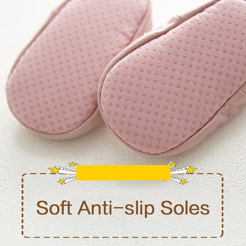 Детские носки с резиновой подошвой в горошек, противоскользящая мягкая подошва, милые носки-тапочки с героями мультфильмов для детей и младенцев