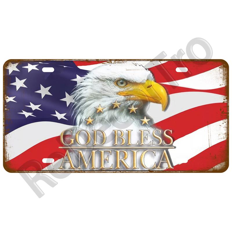 Metal Sign Germany USA Country Flag Tin Sign Plaque France Israel Spain Tinplate Plate For Wall Home Restaurant Craft Bar Decor
