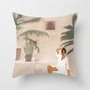 Modern Minimalist Abstract Pillow Cover Minimalist Geometric Peachskin Velvet Cushion