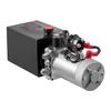6 L Hydraulic Power Unit, Single Acting Dump Trailer Pump, 22 MPa Max Relief Pressure & 3.4 L/min Flow Rate, DC 12V Hydraulic Pump with Metal