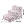 3 Pet Steps Sponge Dog Secure Stairs Ramps Non-Slip Pet Star Climbing Steps for Protect Older Dogs Pet Ramp Sofa Bed Ladder