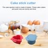 Heart And Circle Cake Pop Cutter Set 2-in-1 Plastic Cake Mold for Uniform Baking Cake Plunger Cutter