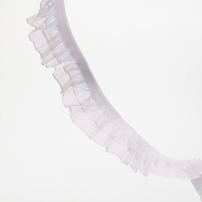 Эластичная сетчатая кружевная отделка для DIY декора - Плиссированный дизайн с оборками