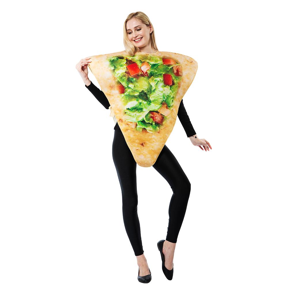 Взрослая пара костюм на Хэллоуин с чипсами из тортильи, мужская еда, талисман, женский наряд