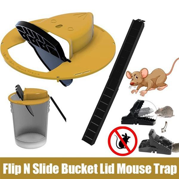Мышеловка Многоразовая умная откидная и выдвижная крышка ведра Ловушка для мышей и крыс Гуманная или смертельная ловушка с автоматическим сбросом Стиль крысиной двери Мульти-ловушка