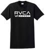 Американский Ретро Новая Рубашка Футболка с Логотипом RVCA Мужская Футболка Летняя Новая Ретро Мода Мужские и Женские Топы