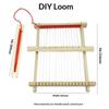 Деревянный ткацкий станок DIY, набор для ручного вязания, текстильная модель, образовательная научная игрушка, набор для сборки, детские игрушки ручной работы