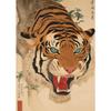 Vintage Japan Landscape Tiger with Great Wave Crane Bird Frog Art Posters Canvas Painting Wall Prints Pictures Room Home Decor