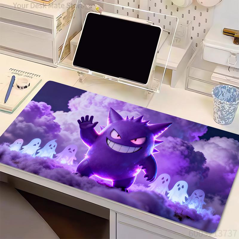 Mouse Pad P-Pokemon Gengar Computer Keyboard Pad Carpet Large Gaming Accessories Office Laptop Mousepad PC Gamer Desk Mat Table