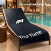 Custom Text F1 Print Beach Towel Large Towel For Home Bathroom Beach