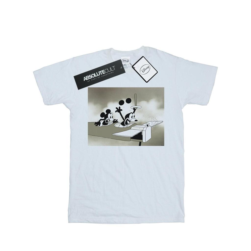 Disney Женская/женская хлопковая футболка бойфренда с Микки Маусом «Сумасшедший пилот»