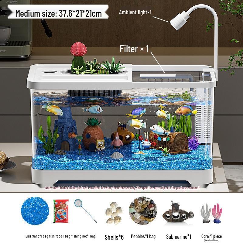 АКВАРИУМ ДЛЯ РЫБОК SEE KEAN Настольный с Фильтром и Аэрацией