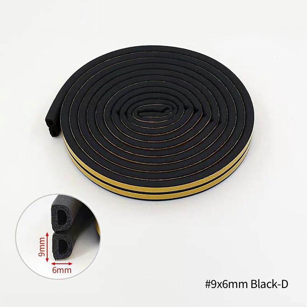 5 м/10 м DIPE самоклеющаяся уплотнительная лента для дверей и окон, резиновая лента для предотвращения столкновений, пенопластовая звукоизоляционная лента
