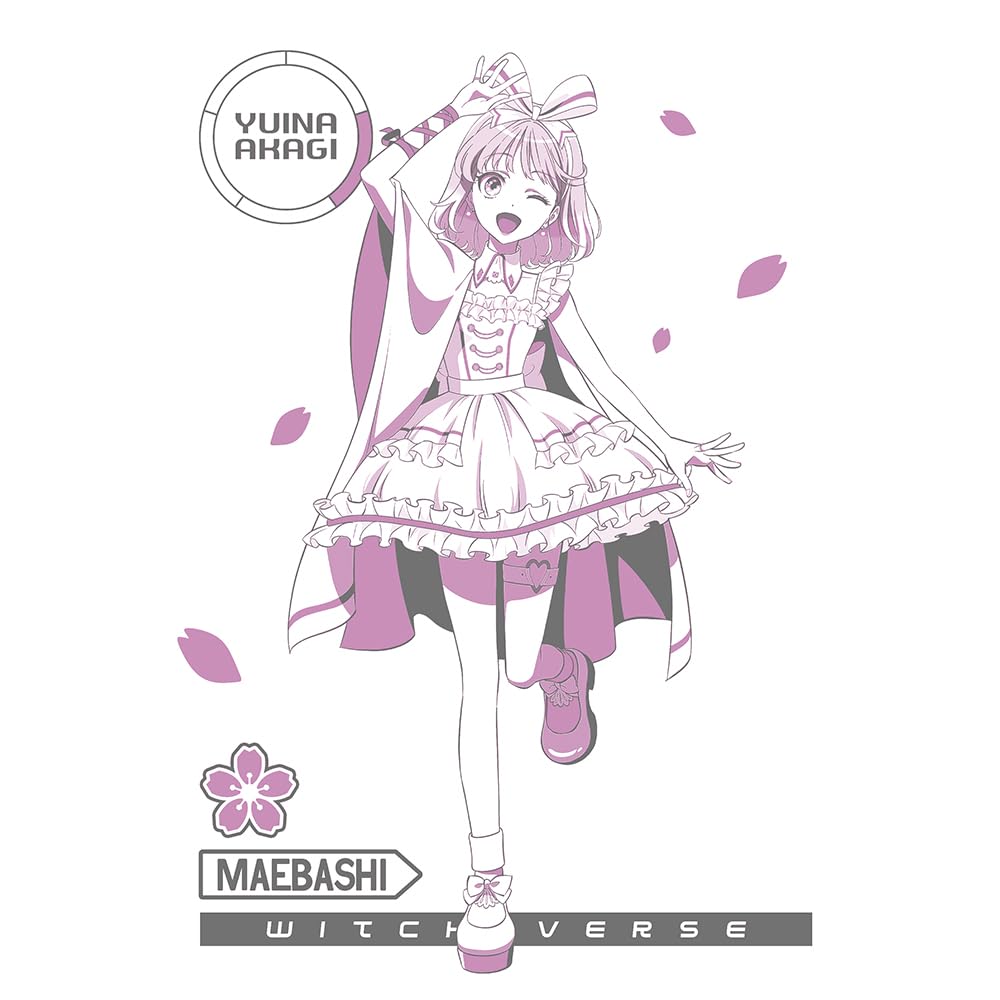 2D COSPA Maebashi Witches Akagi Yuina БЕЛАЯ размер L [Официальная] футболка