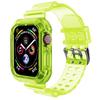 Clear Tpu Sport Strap For Apple Watch Series 1/2/3/4/5/6/7/se Adjustable And Precise Cutouts