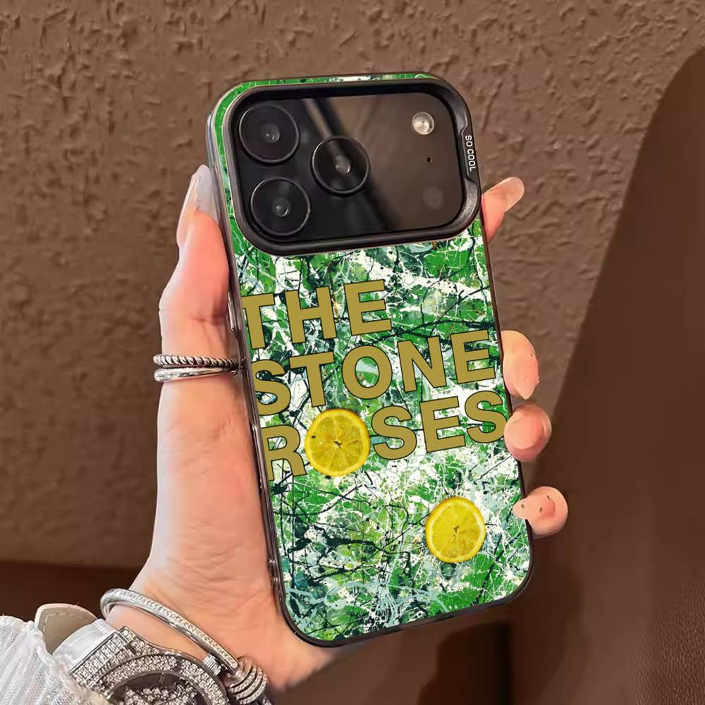 The Stone Roses Band Phone Case For iPhone 17 16 15 14 13 12 11 Pro Max Plus Silver candy Matte Cover