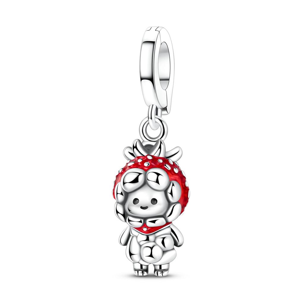 Dangle Charms Copper Doll Pendant Fit Original Bracelet Charm Making Woman Jewelry