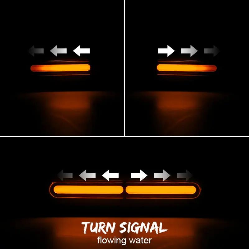 60 светодиодов для мотоцикла, светодиодные задние фонари, стоп-сигнал, указатель поворота, DRL для мотоцикла, велосипеда для грязи, электромобилей, ATV UTV 10-72 В