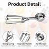Multi-style Ice Cream Scoops Stainless Steel Dual-Purpose Fruit Watermelon Spoon Ball Scoop Kitchen Accessories Ice Cream Tools